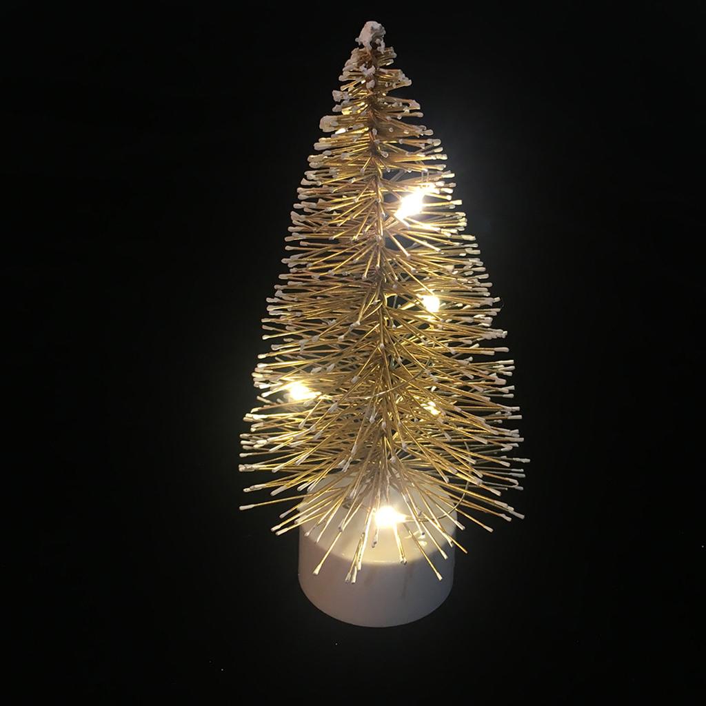 1/12 Dollhouse Miniature Christmas Ornaments LED Light Christmas Tree Accessory