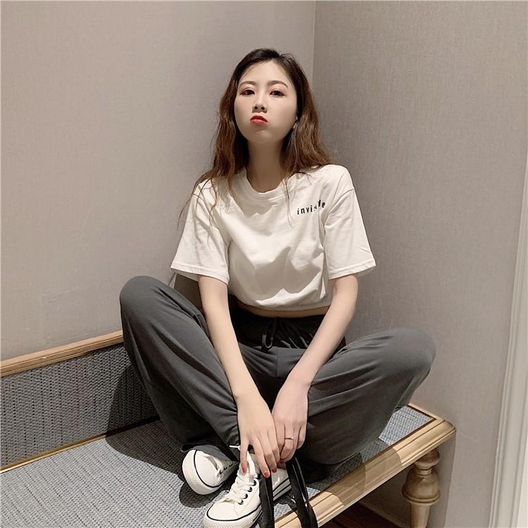 Áo Croptop Bo Gấu Invis Chất Liệu Cotton Xưởng May DCS