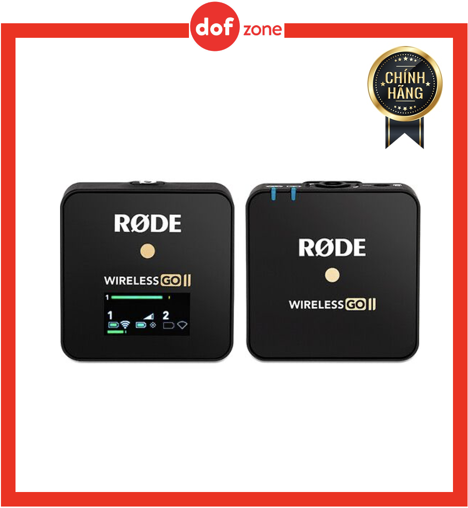 Microphone Rode Wireless GoII Single ( 1 phát và 1 thu ) - Hàng Chính Hãng