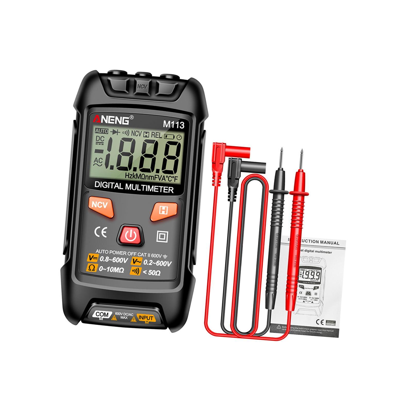Pocket Multimeter Electrical Tester Ohm meter for  DC Voltage, Current, NCV, Continuity, Capacitance, Diodes, Meansurement, Meter for Automotive