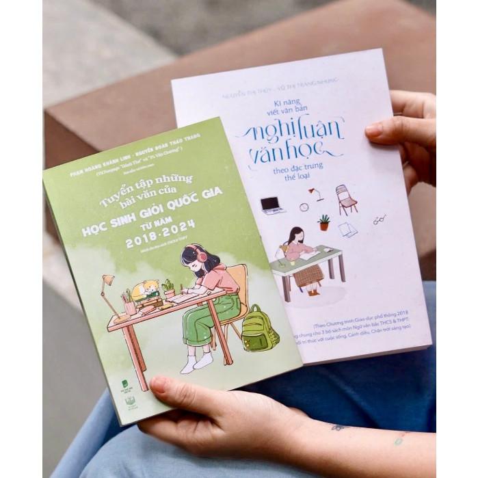 Combo sách bổ trợ kĩ năng viết văn cho học sinh THCS &amp; THPT (Tuyển tập những bài văn HSGQG + Kĩ năng viết văn bản NLVH)