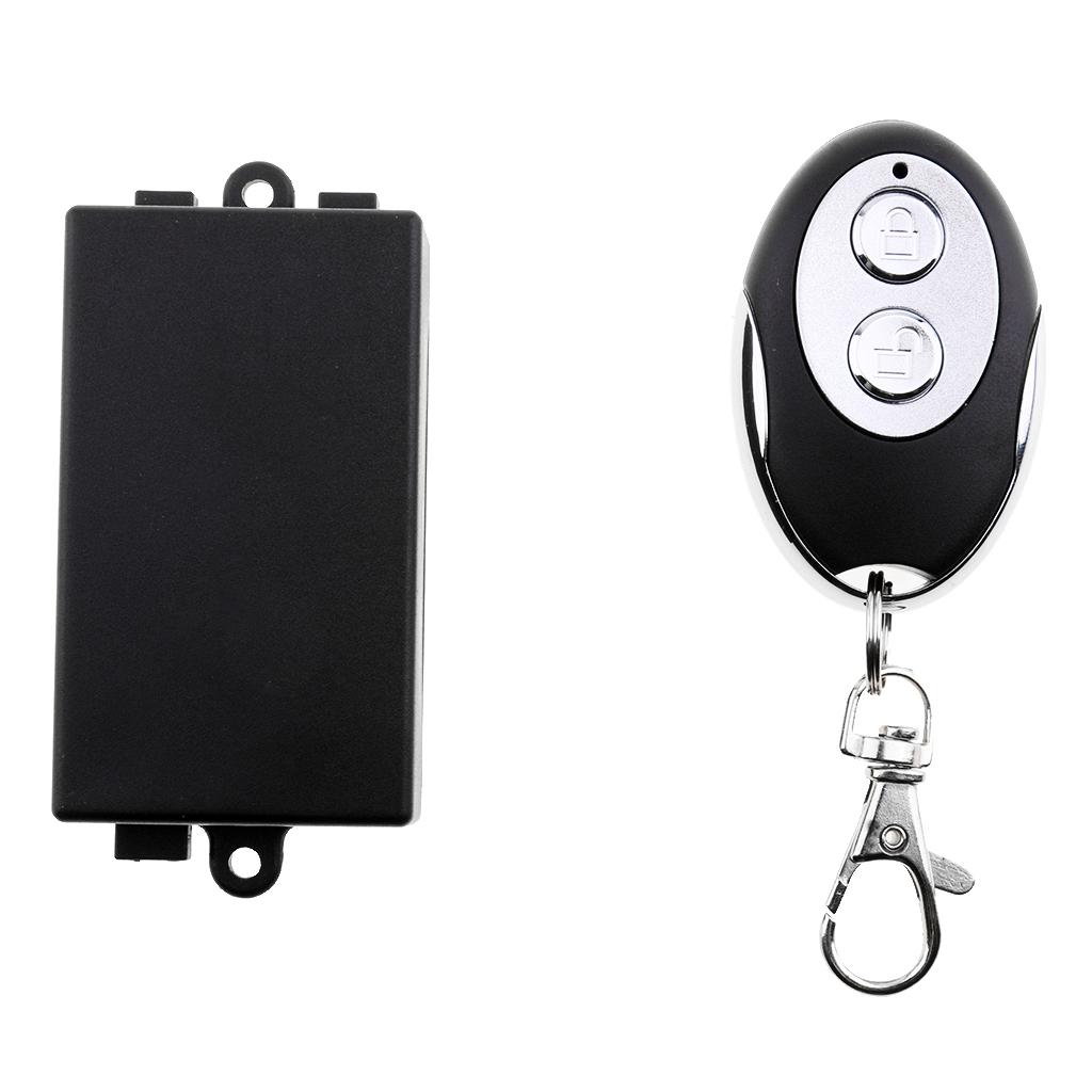 2 Channel RF Wireless Remote Control System DC12V 10A Relay Receiver Module for Garage Door Openers, Cars, LED Light