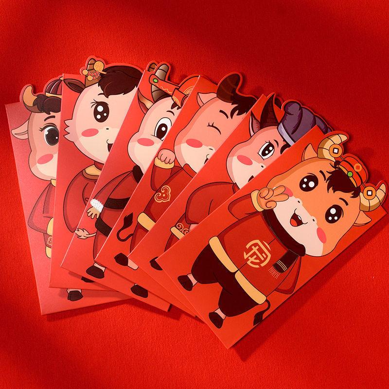 Set 6 Bao Lì Xì Đỏ May Mắn Cho Năm Mới
