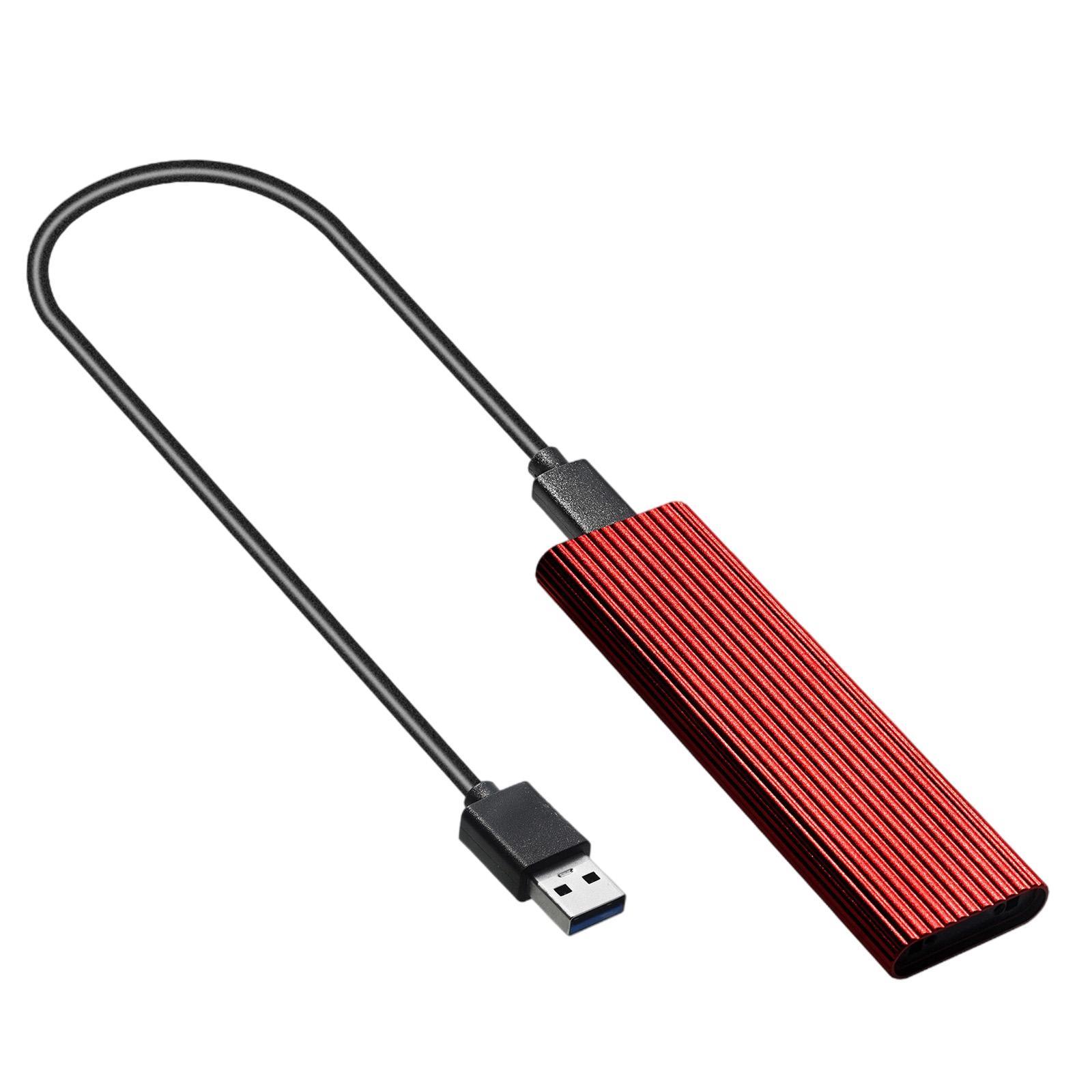 2pcs USB 3.0 to NGFF M.2 B Key SSD External Enclosure Case Cover Adapter.