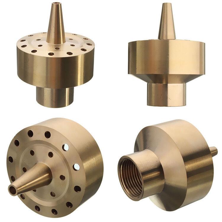 3PCS Gold Brass Spray Head cho đài phun nước trong vườn, ao, phụ kiện sương mù