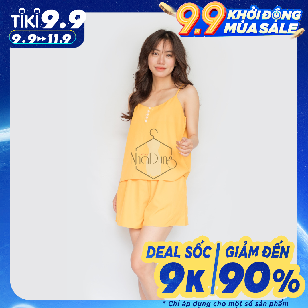 Đồ bộ mặc nhà đồ ngủ nữ 2 dây lụa cao cấp 5 nút siêu mát kiểu dáng sexy đủ size dưới 70kg