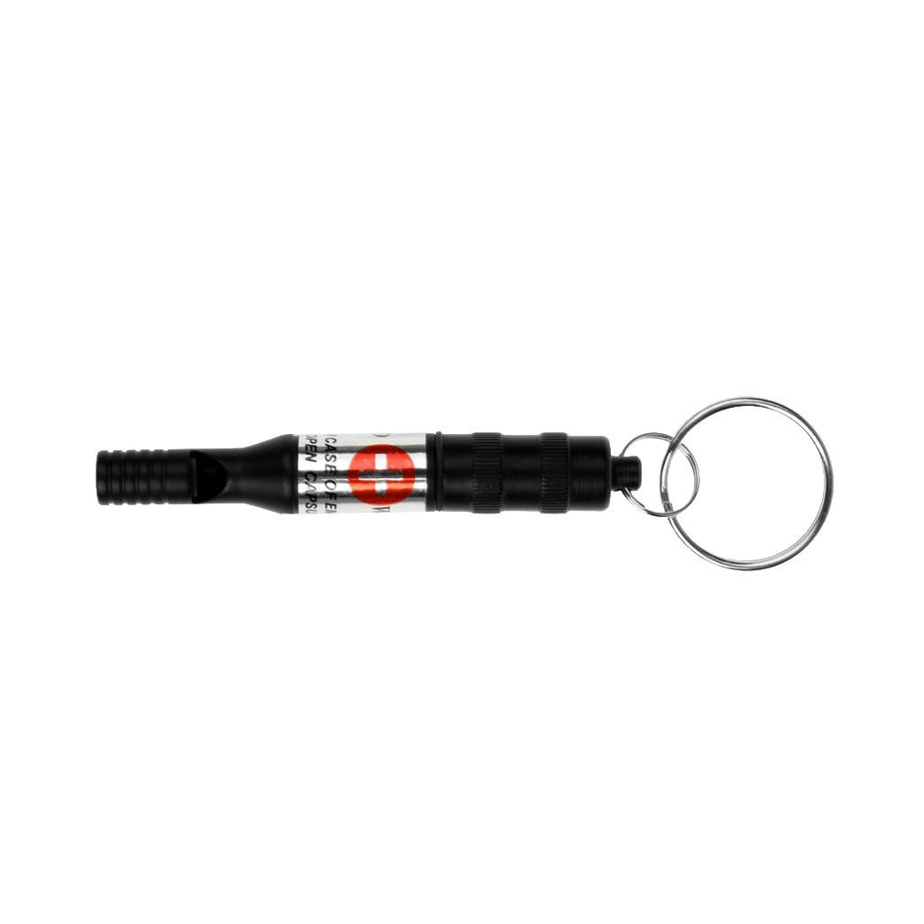 4 Pieces / Set Aluminum alloy Mini Survival Whistle Keychain Camping Hiking Backpacking Emergency Tool