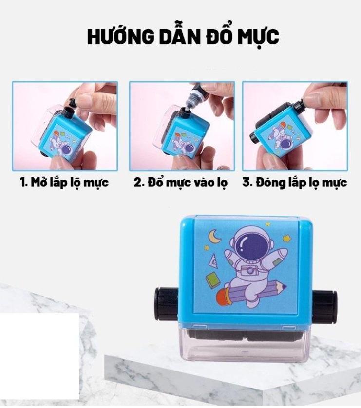 Máy In Mini Con Lăn Tạo Phép Tính Cộng, Trừ, Nhân, Chia Đơn Giản - Ra Bài Tập Toán Cho Các Bé Tiểu Học (Tặng kèm lọ mực)