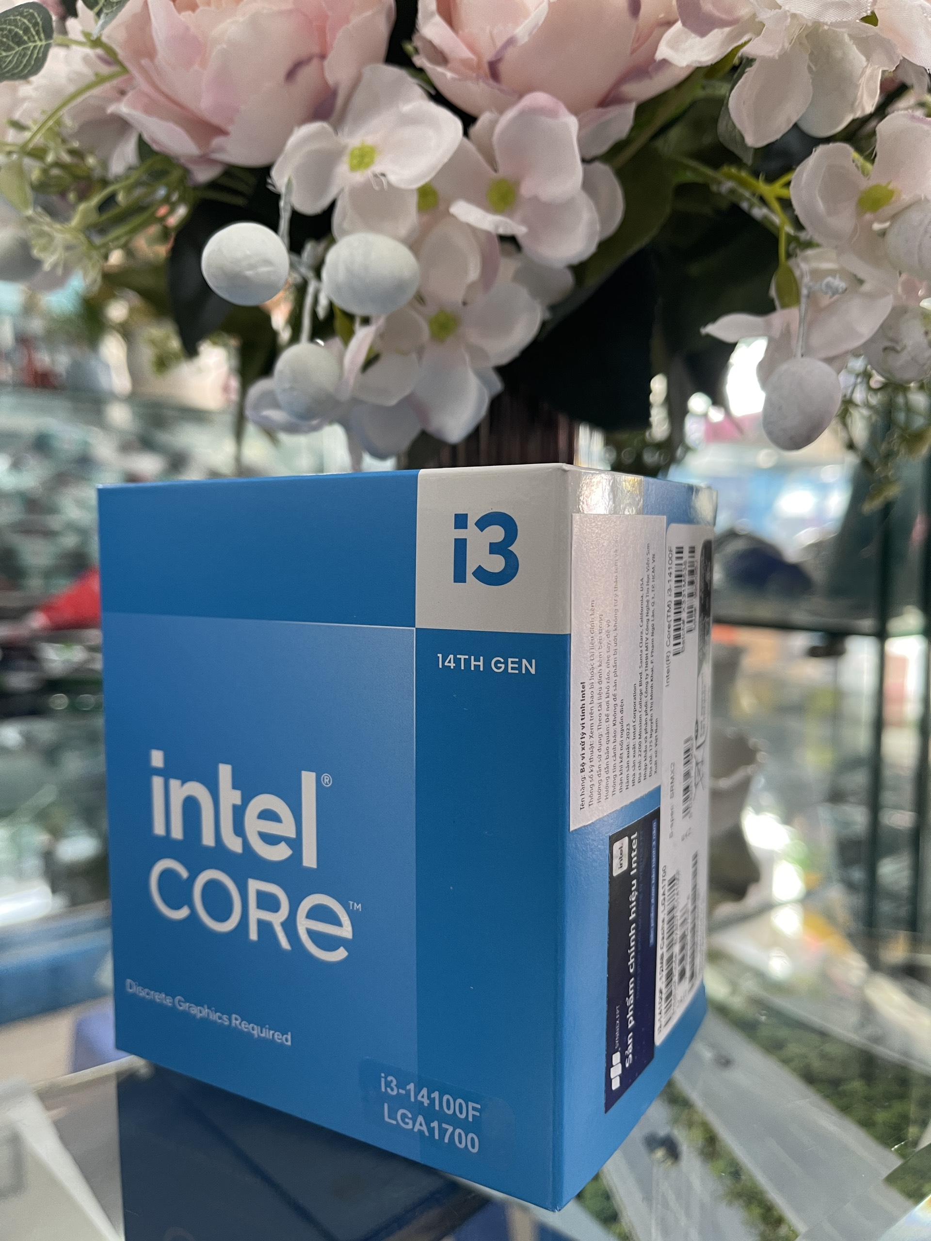 CPU Intel Core i3 14100F 4.7GHz (Socket 1700, 4 Nhân 8 Luồng 12MB 65W) - Hàng chính hãng (NEW BOX)