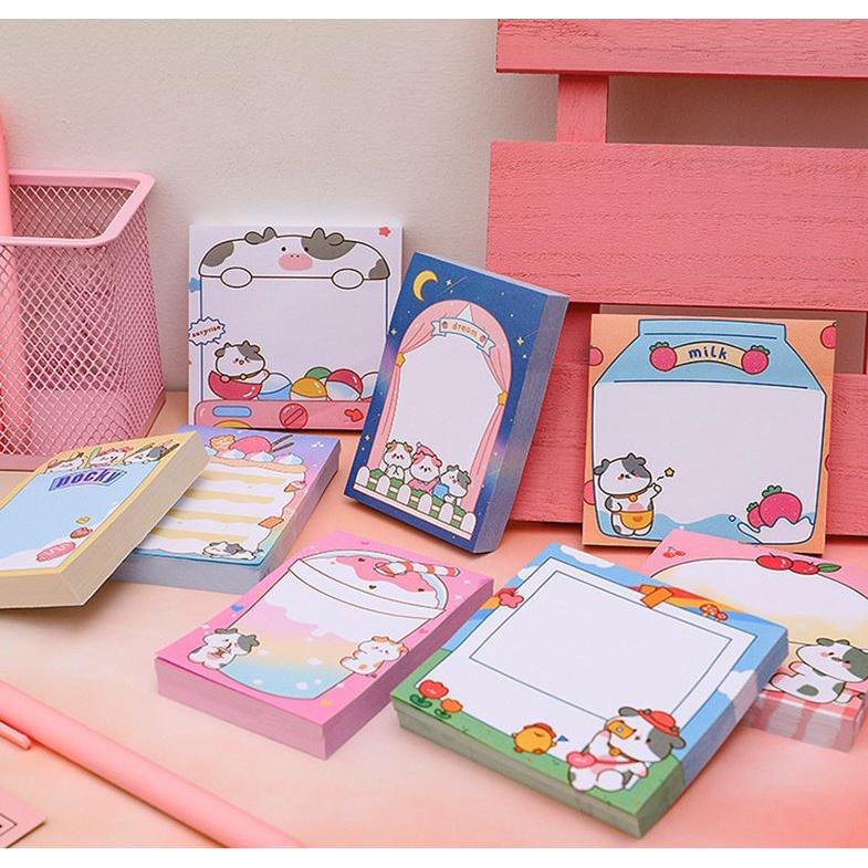 GIấy note Hình Bò Sữa Dễ Thương H173