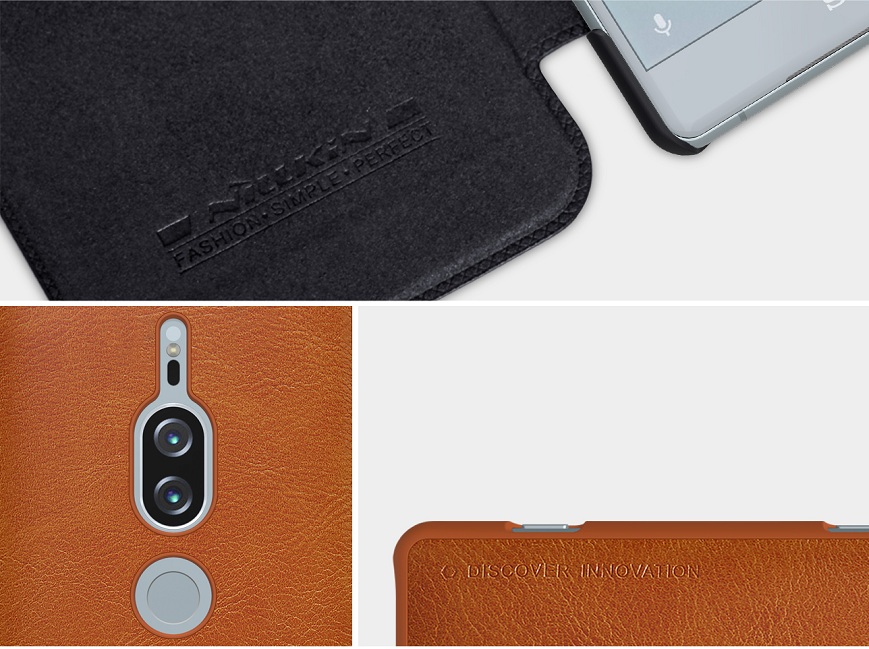 Bao da chính hãng Nillkin QIN dành cho Sony Xperia XZ2 Premium