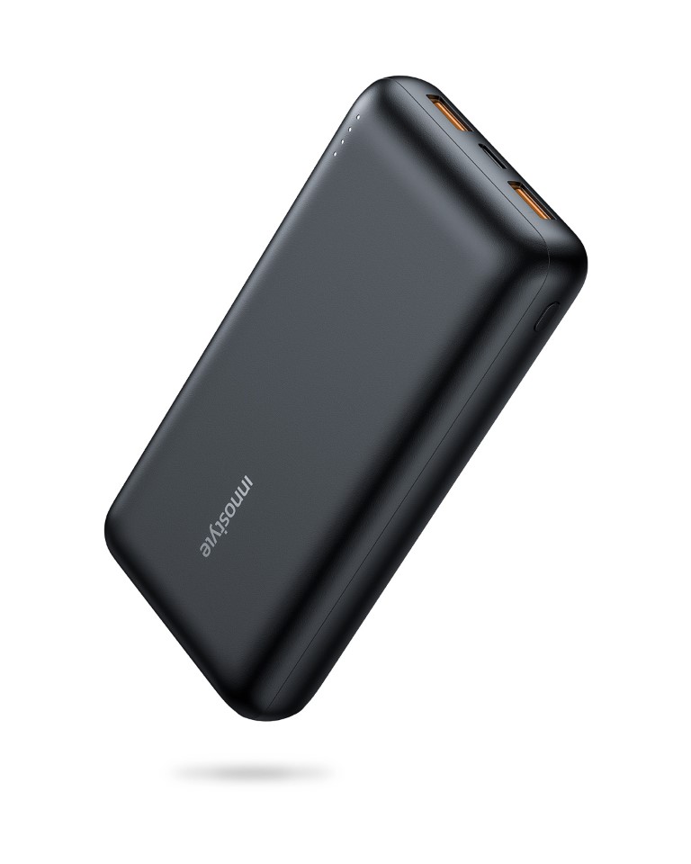 Sạc dự phòng Innostyle Powermax PD 20W 20000mAh 1C2A Output IP20KPDBLK - Thiết kế nhỏ gọn, dung lượng lớn, hàng chính hãng