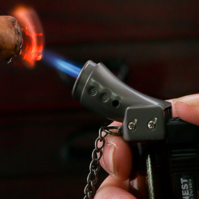 Móc Treo Chìa Khóa Kiêm Hột Quẹt Bật Lửa Gas Honest BC-185 Khò 1 Tia Thân Trong Suốt Nhìn Rõ Lượng Gas Bên Trong Thiết Kế Nhỏ Gọn Bắt Mắt (Màu Ngẫu Nhiên)