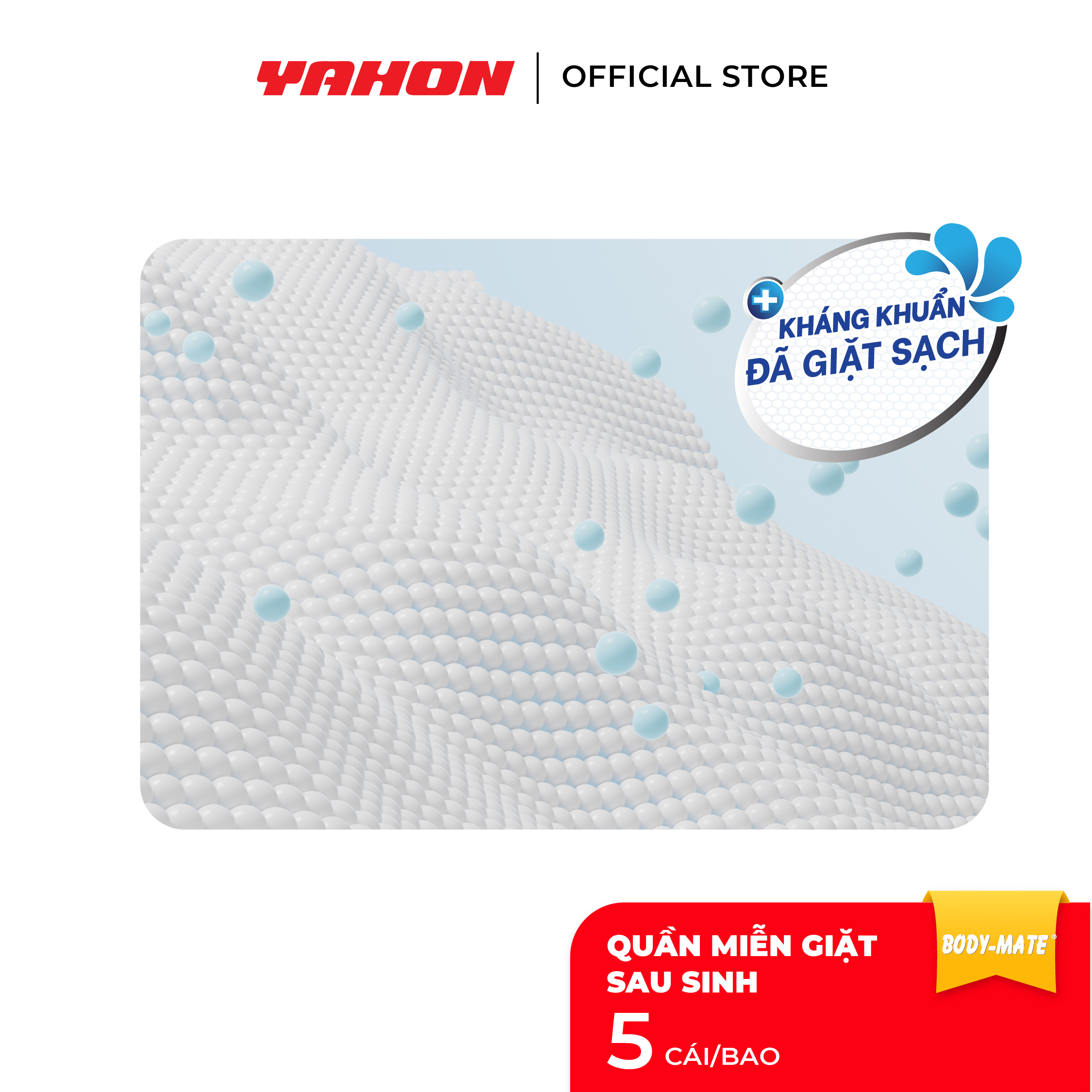 Combo Bao Quần Lót Miễn Giặt Sau Sinh Body-Mate Nữ, 5 Cái/Bao