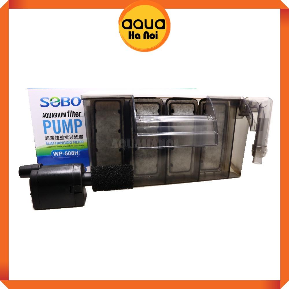 Lọc thác SOBO WP 308/408/508H treo hồ cá cảnh thủy sinh mini - dạng mỏng - tiết kiệm điện