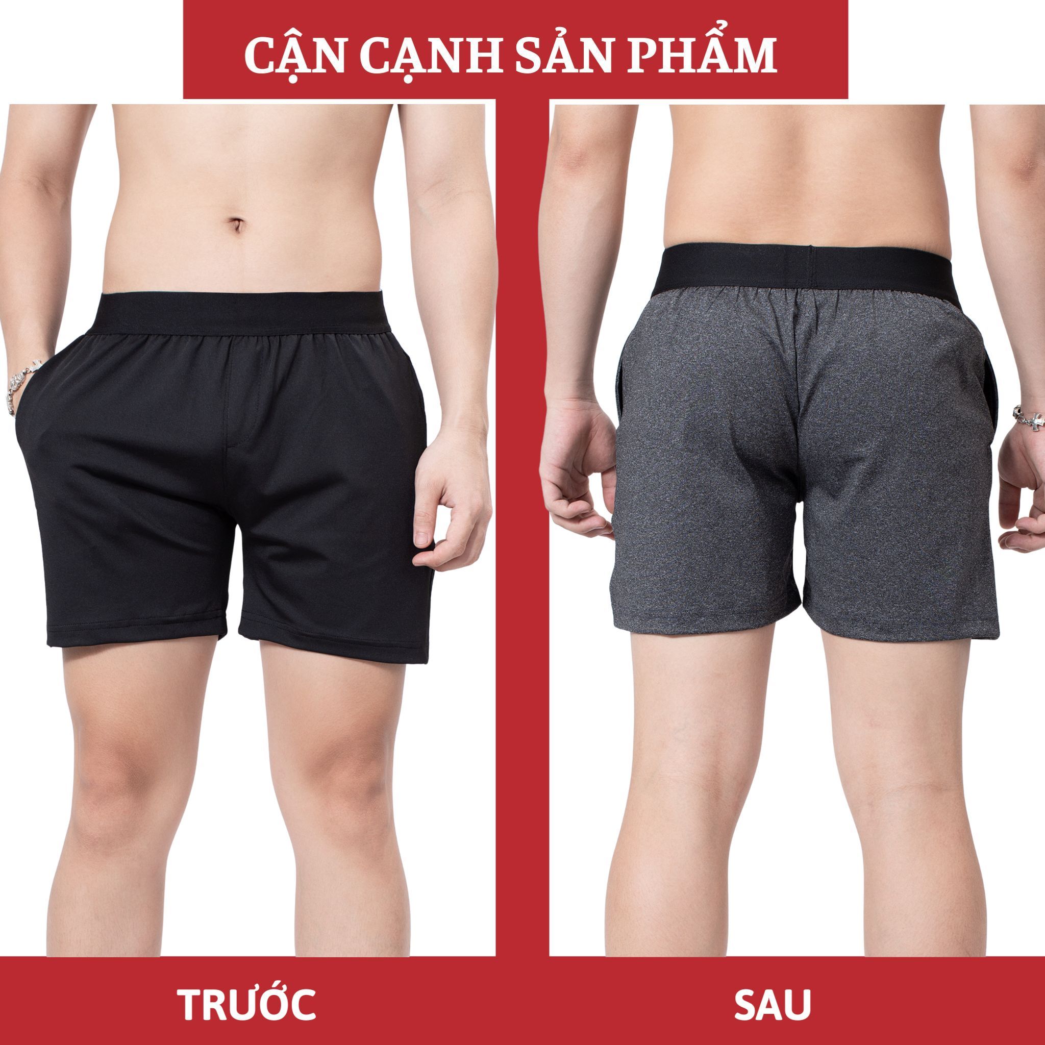 Quần đùi nam quần short thể thao CITYMEN mặc nhà tập gym vải thun lạnh dày đẹp co giãn 4 chiều - Giao màu ngẫu nhiên