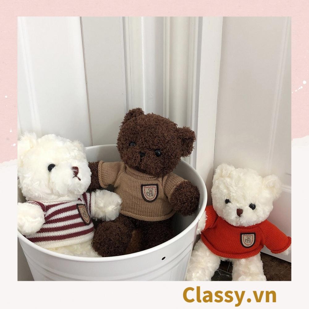 Gấu bông Teddy Classy mặc áo siêu êm siêu mịn B1375 B1376