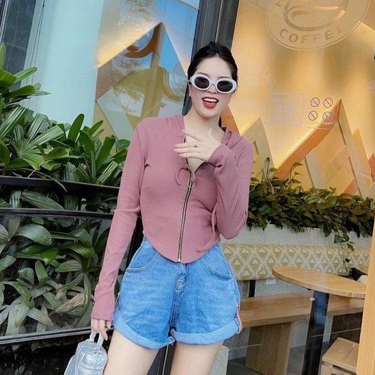 Áo khoác len trơn form ngắn freesize 40-55kg nhiều màu ngày thu đông năng động