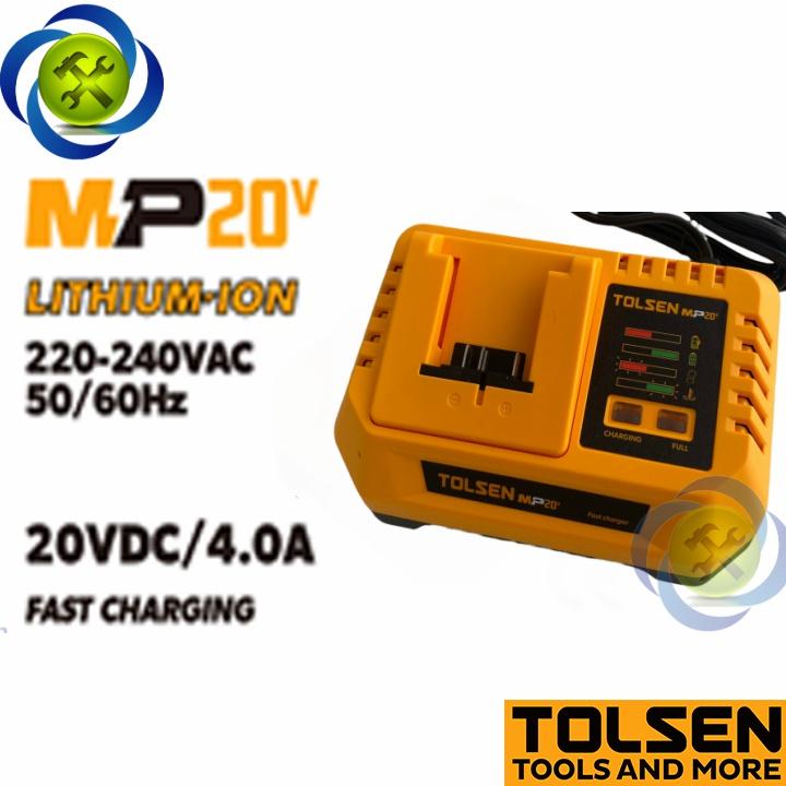 Sạc Pin 20V 4.0Ah công suất 110W Tolsen 87486