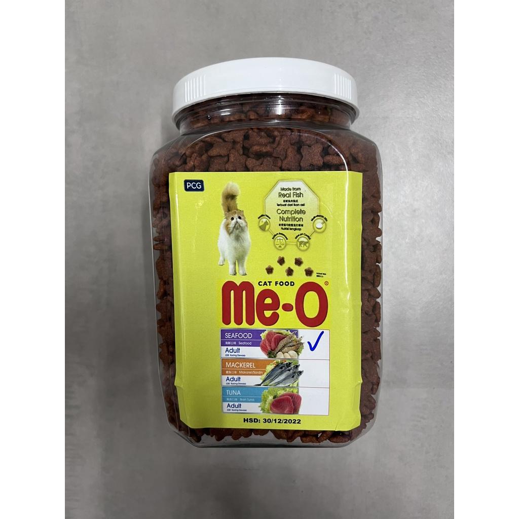 Thức ăn cao cấp dành cho mèo Me-o Adult vị Cá Thu, Cá Ngừ, Hải Sản - Hộp 1kg