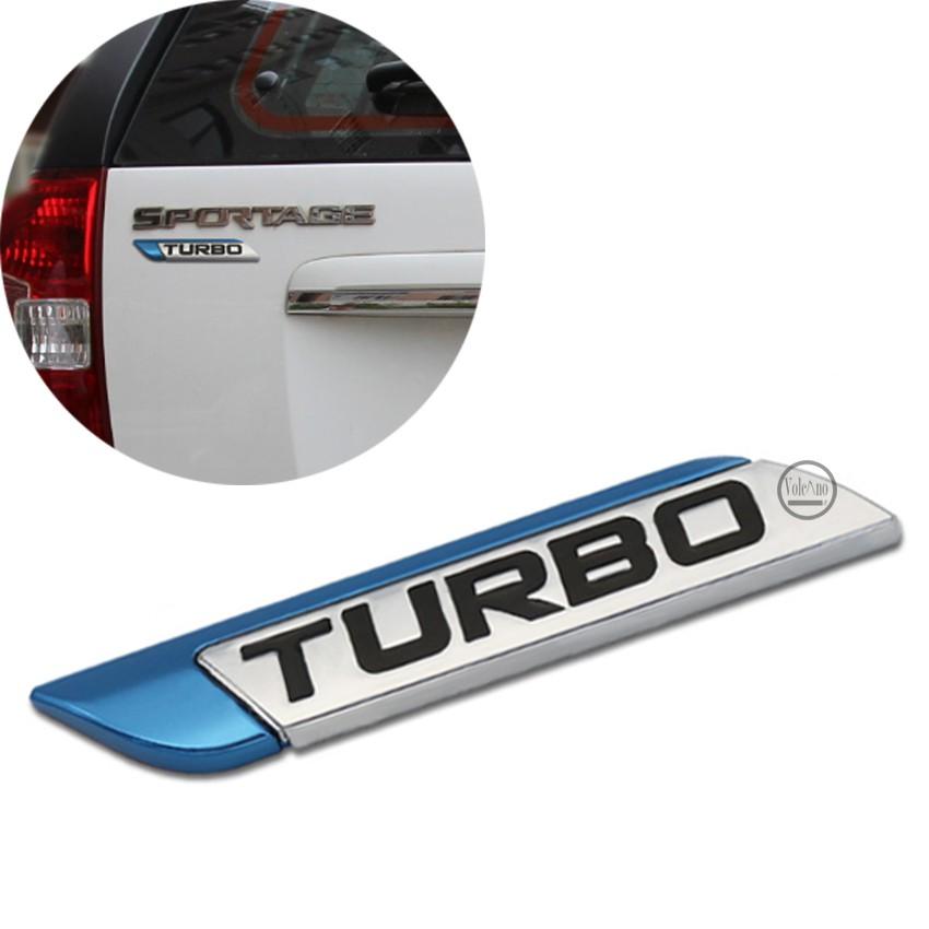 Tem Chữ Nổi TURBO Trang Trí Ô Tô