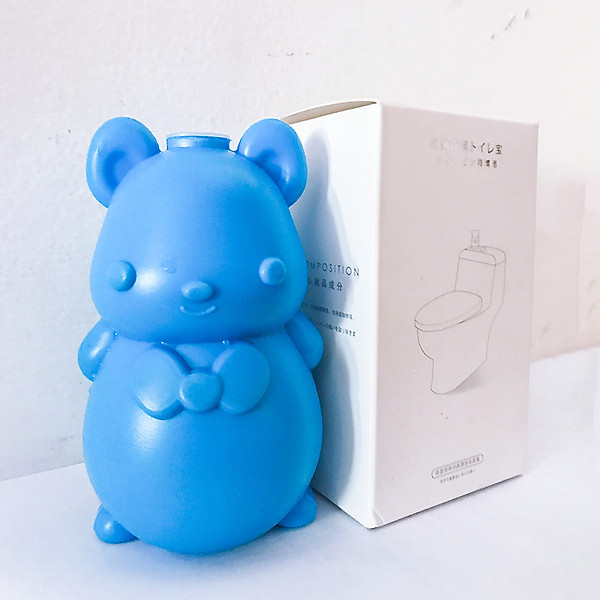 Chú gấu màu xanh khử mùi làm sạch bồn cầu, tẩy rửa nhà vệ sinh khử mùi nước tiểu bụi bẩn nhà vệ sinh - Diệt Sạch 99,9% Vi Khuẩn Xuất Xứ Nhật Bản