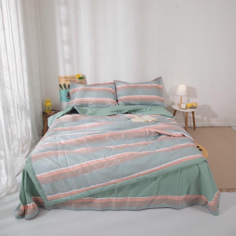 Bộ sản phẩm đũi, chăn chần bông cao cấp
