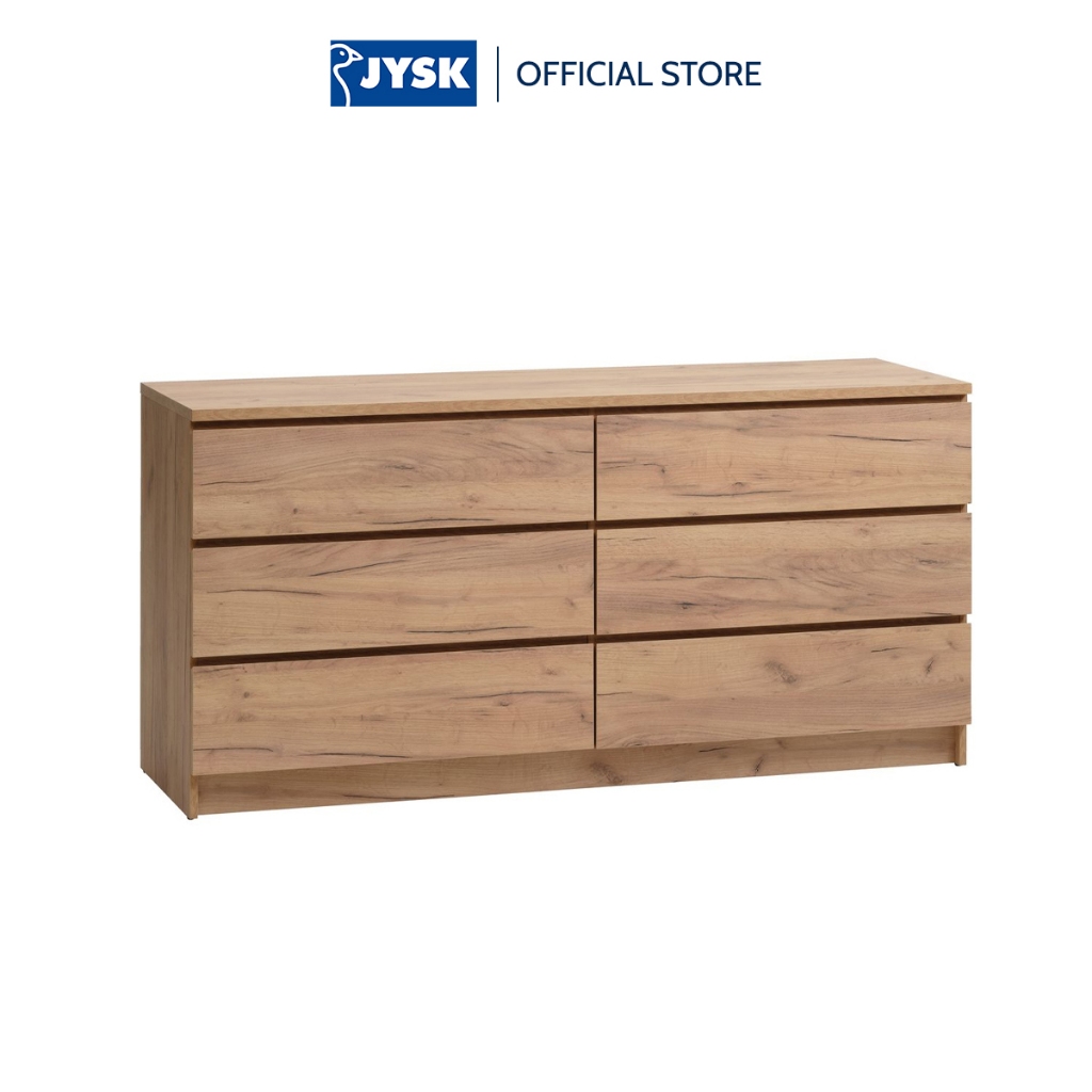 Tủ ngăn kéo | JYSK Limfjorden | gỗ công nghiệp | màu sồi | nhiều kích thước