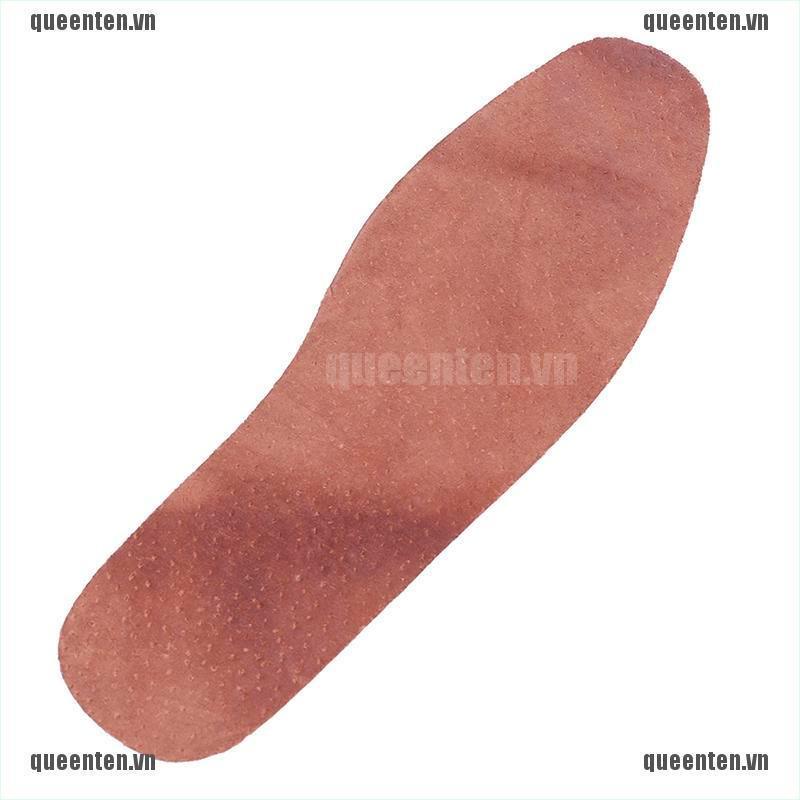 1Pair breathable leather insoles women men ultra thin deodorant shoes insole pad QUVN