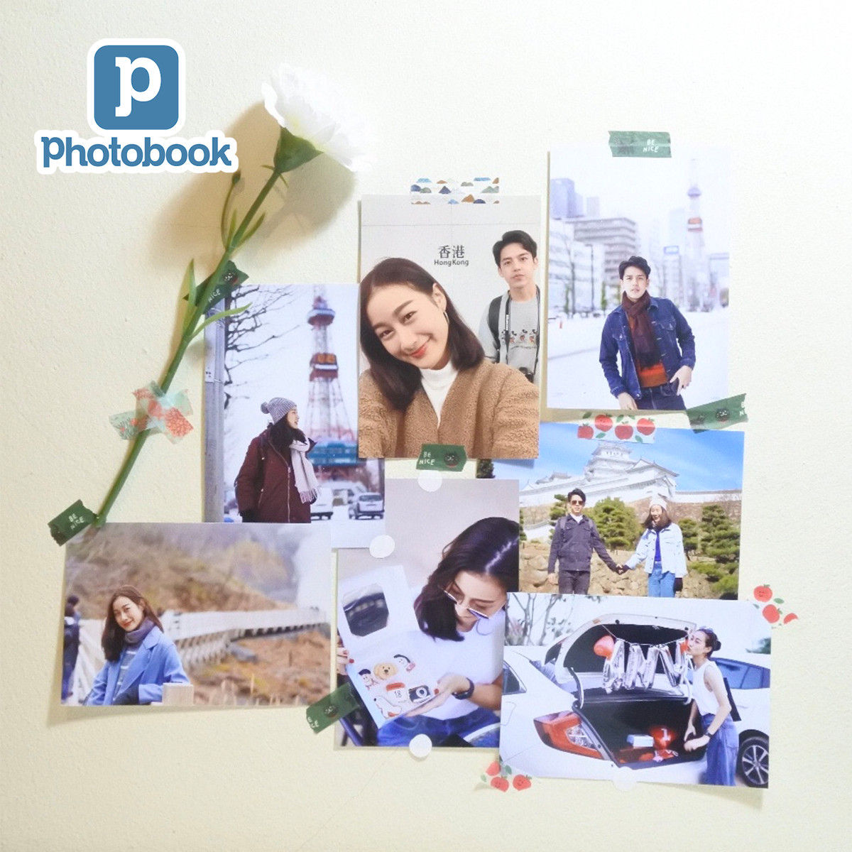 Voucher dịch vụ 50 tấm ảnh 4" x 6" giấy bóng/ giấy mờ theo yêu cầu - Tự thiết kế trên ứng dụng Photobook