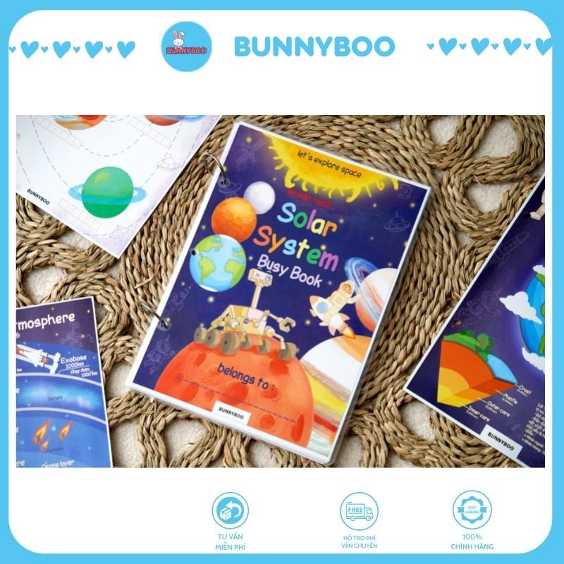 Học liệu bóc dán song ngữ thông minh BUNNYBOO cho bé chủ đề Hệ Mặt Trời