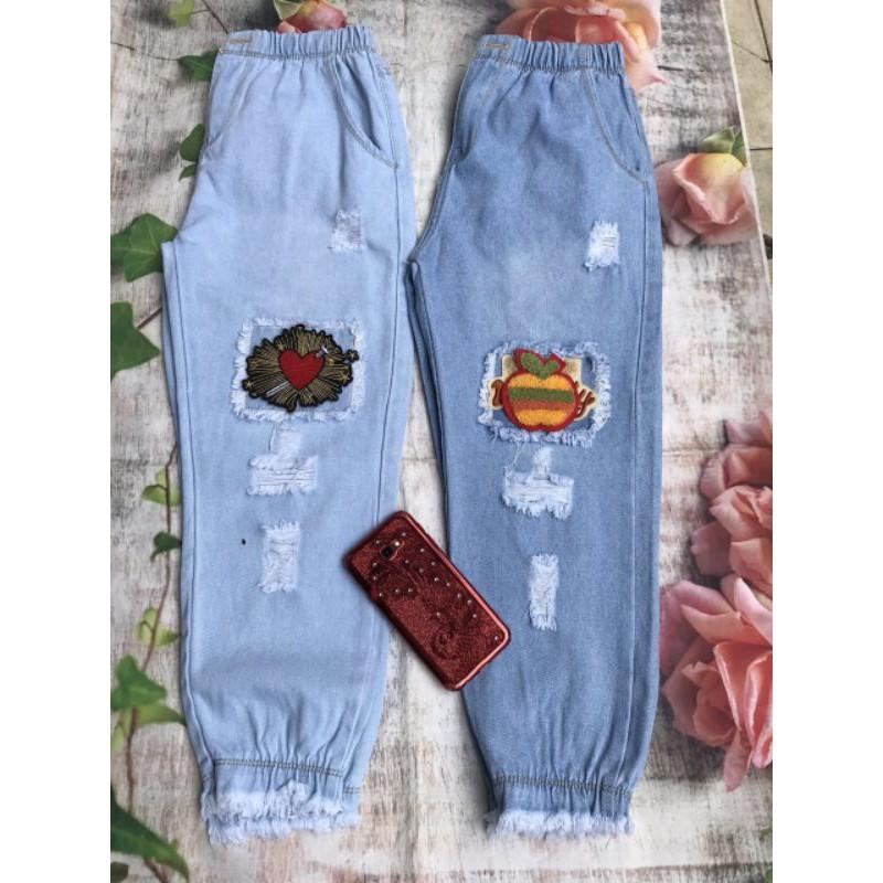 Combo 5 quần baggy jeans 9 tấc hình xinh