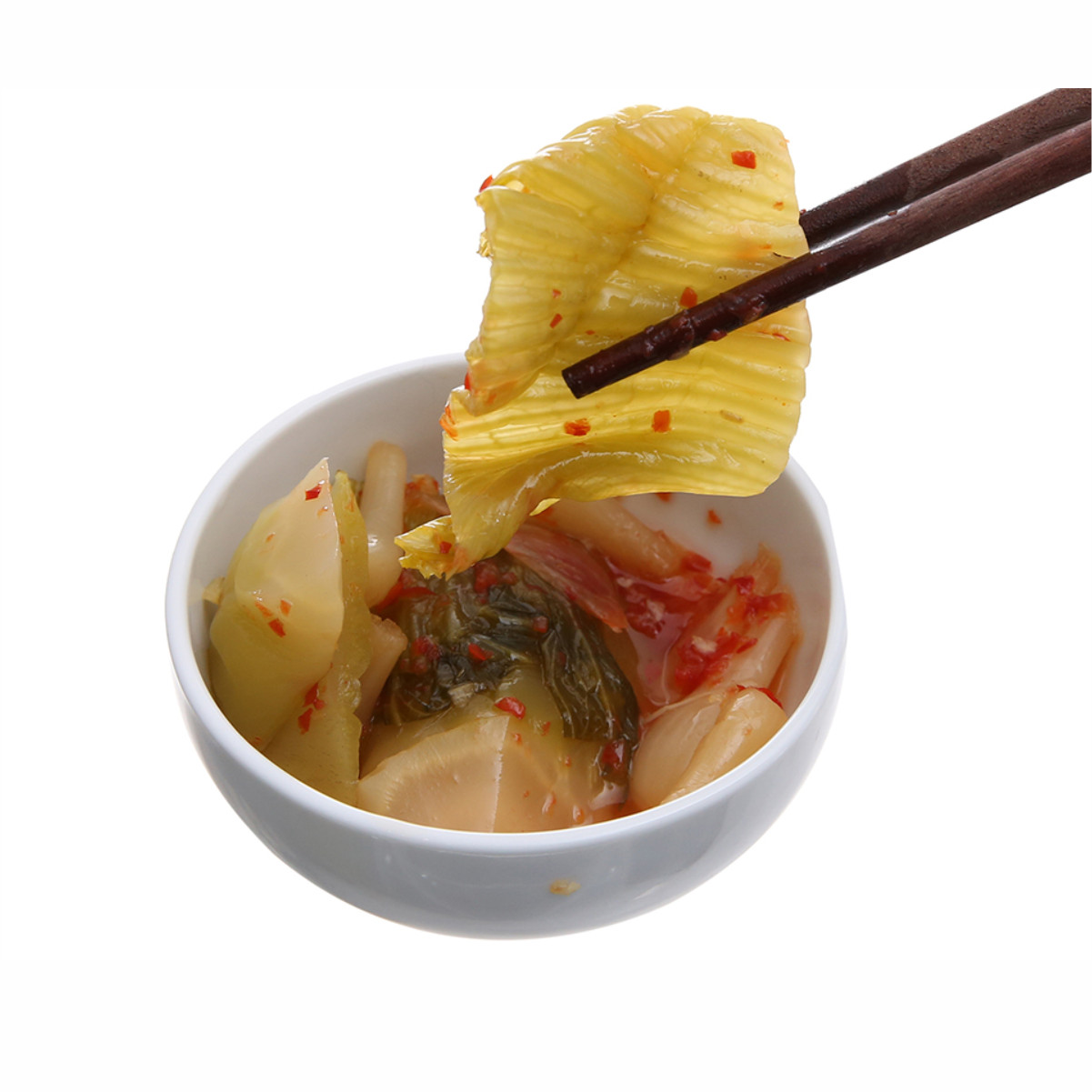Kim Chi Củ Sen Sông Hương Foods Hũ 390g - Vị chua ngọt dịu nhẹ , tốt cho tiêu hóa , ăn kèm bún phở thịt nướng