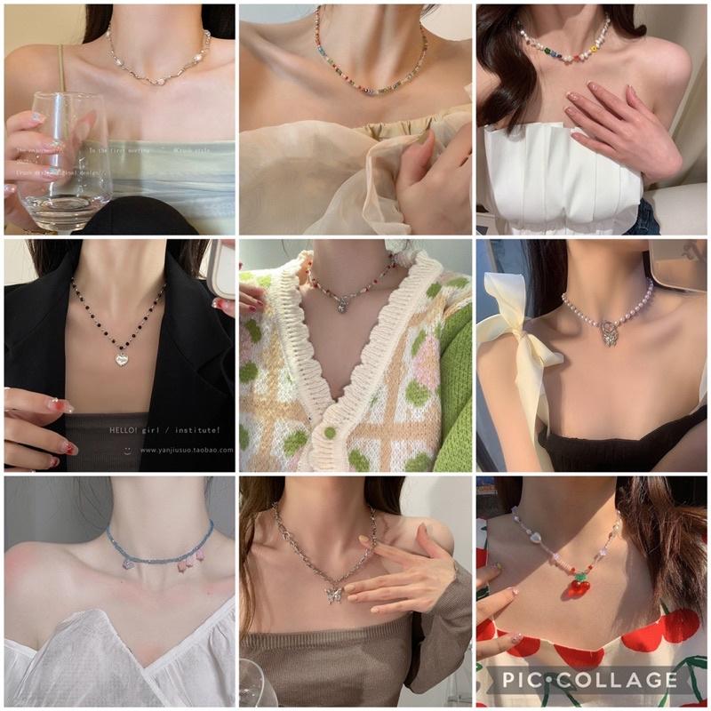 N205 Choker Vòng cổ dây chuyền phong cách Hàn Quốc thời trang xinh xắn cho nữ