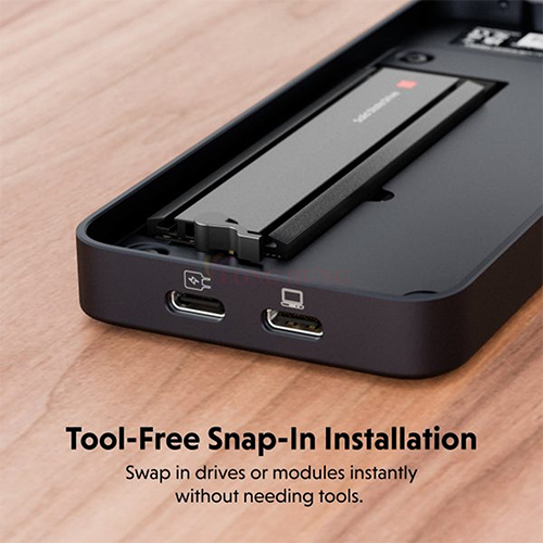 Hộp đựng ổ cứng HyperDrive Next USB4 80Gbps M.2 PCle Enclosure HD2500 - Hàng chính hãng