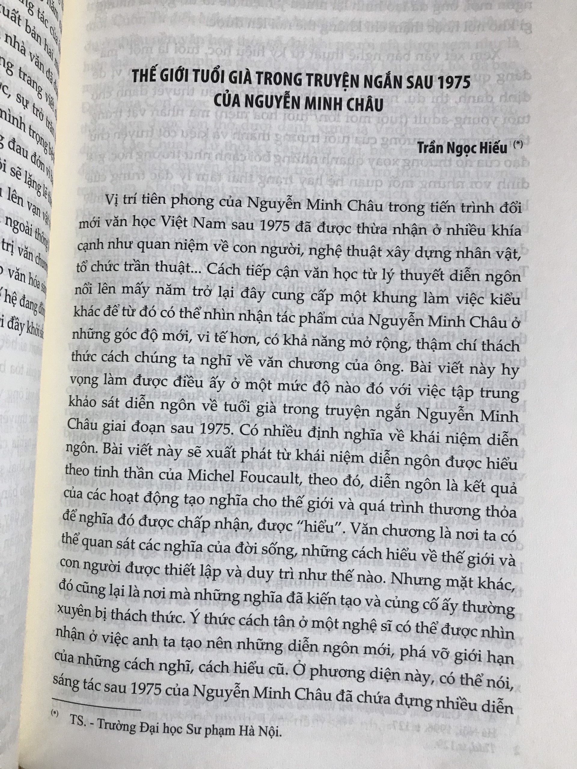 Nguyễn Minh Châu: Dấu chân mở đường - Trong tiến trình đổi mới văn học Việt Nam