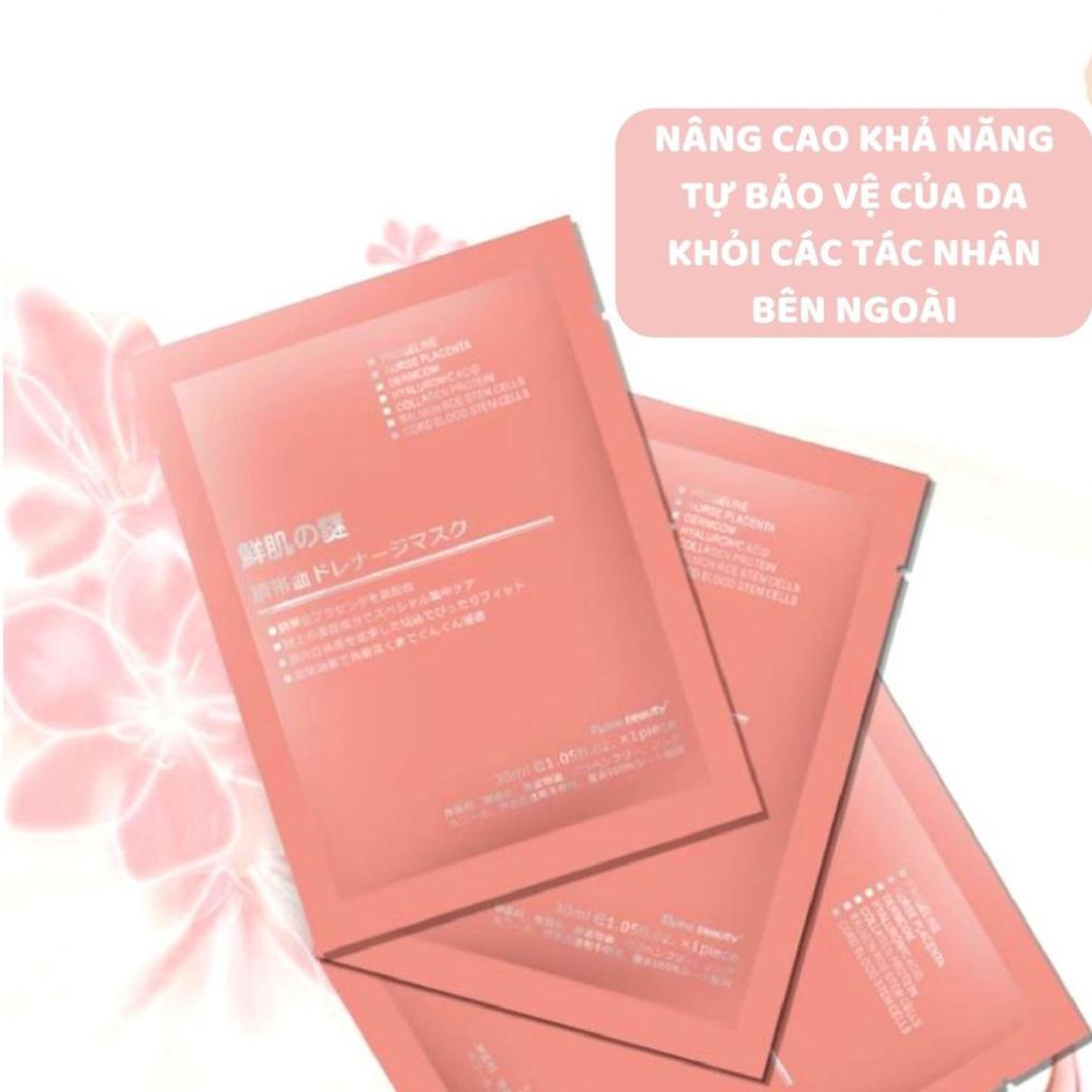 Mặt nạ nhau thai cừu cuống rốn tế bào gốc Nhật Bản Rwine Beauty  dưỡng da, cung cấp độ ẩm, tái tạo collagen MN01 - 5 miếng