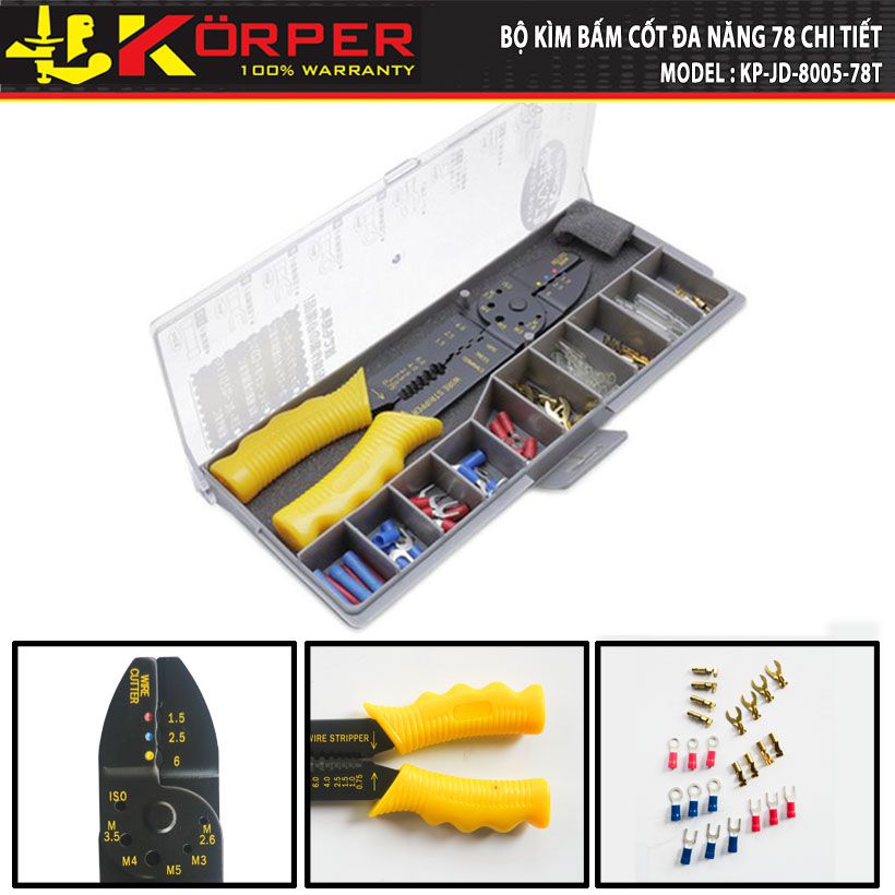 Kìm Bấm Cốt Korper KP-JD-8005-78T
