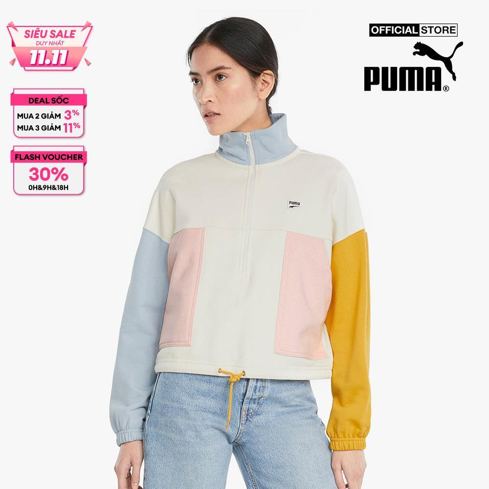 PUMA - Áo khoác nữ phom lửng thời trang Downtown Half Zip 531601-73-L