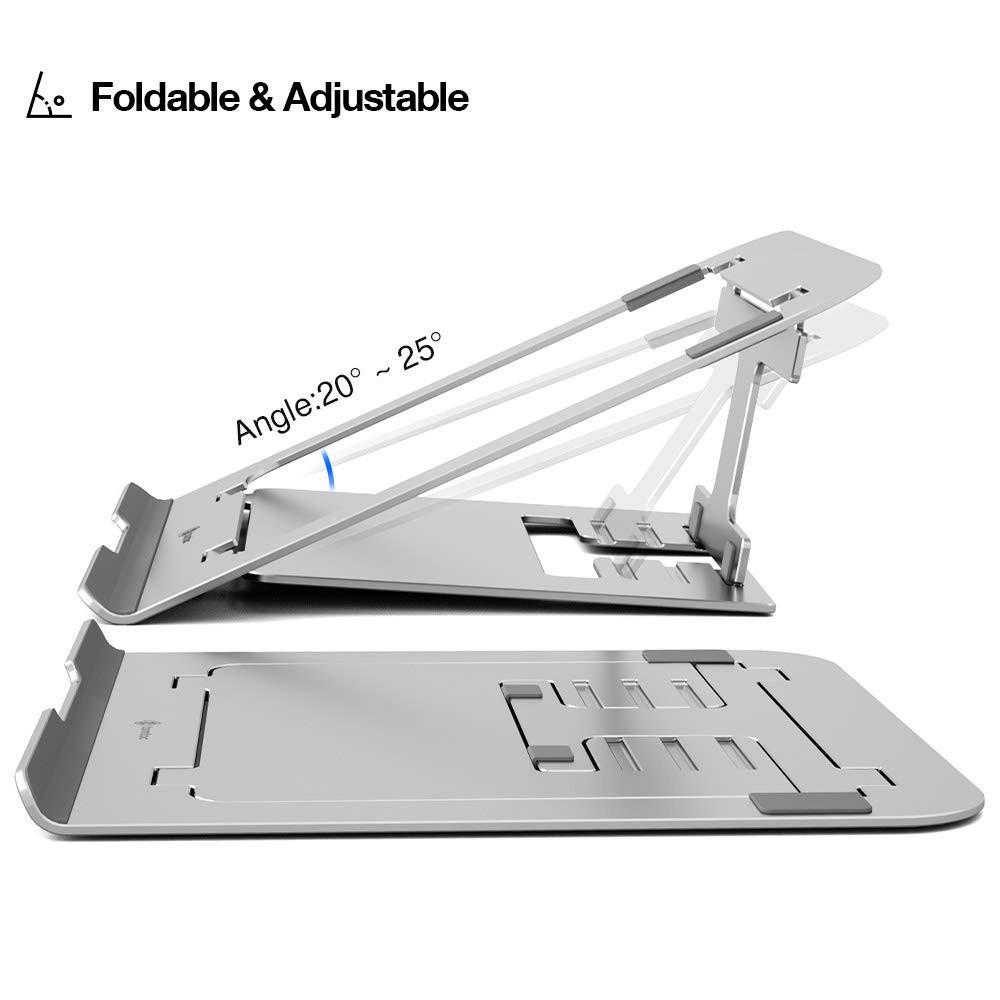 Đế tản nhiệt Tomtoc Alumium Foldable for Macbook/Laptop 11&quot; -15.6 inch