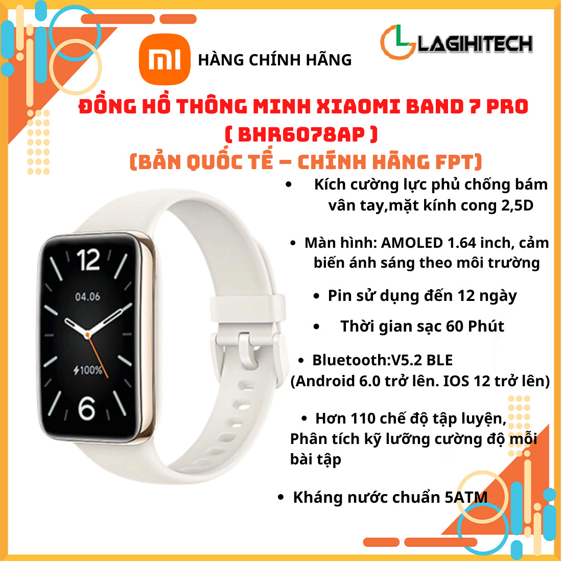 Vòng Đeo Tay Thông Minh XIAOMI Mi Band 7/Band 7 Pro – Hàng Chính Hãng