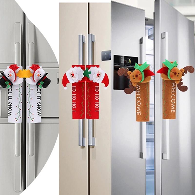 Bọc bảo vệ tay nắm cửa tủ lạnh hình ngộ nghĩnh chủ đề giáng sinh