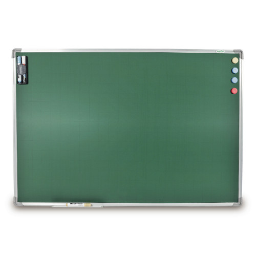 Bảng từ xanh treo tường Dongkuk Hàn Quốc Easyboard viết phấn - khung nhôm - kích thước 40x60cm - tặng kèm phụ kiện (2 nam châm và 1 khăn lau)