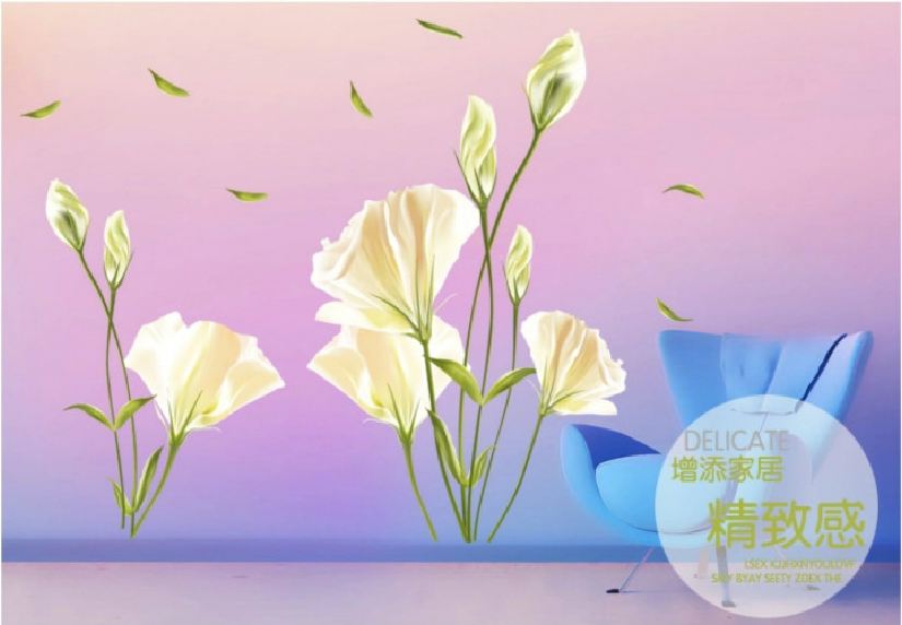 Decal dán tường - Vườn hoa khổng lồ