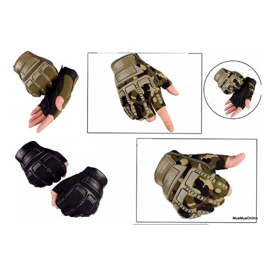 Găng Tay Hở Ngón Mpact Mechanix Kẻ Sọc Tròn