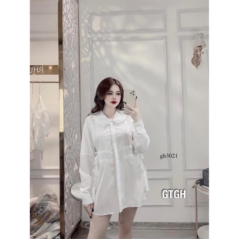 ️Áo sơ mi dáng dài nơ eo cho nữ️