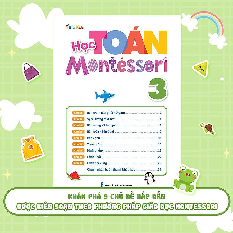 Sách Học Toán Montessori 4 ( Phát triển trí tuệ 4+)