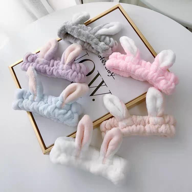 Băng Đô Tai Thỏ Cực Cute Vituni Bờm Tóc Trang Điểm Dễ Thương BD15