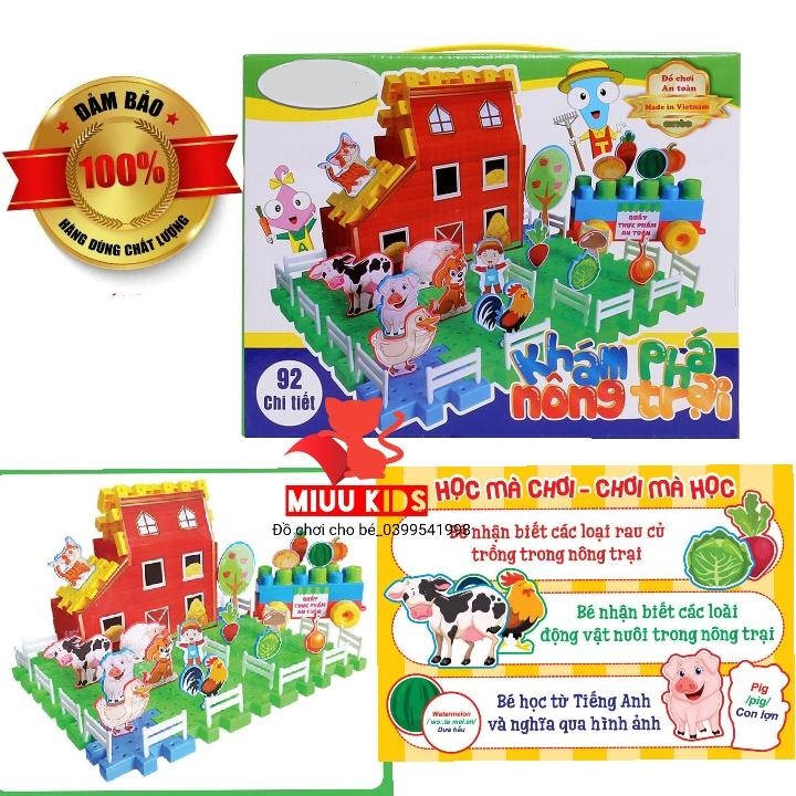 Đồ Chơi Xếp Hình Sáng Tạo Khám Phá Nông Trại 92 Chi Tiết