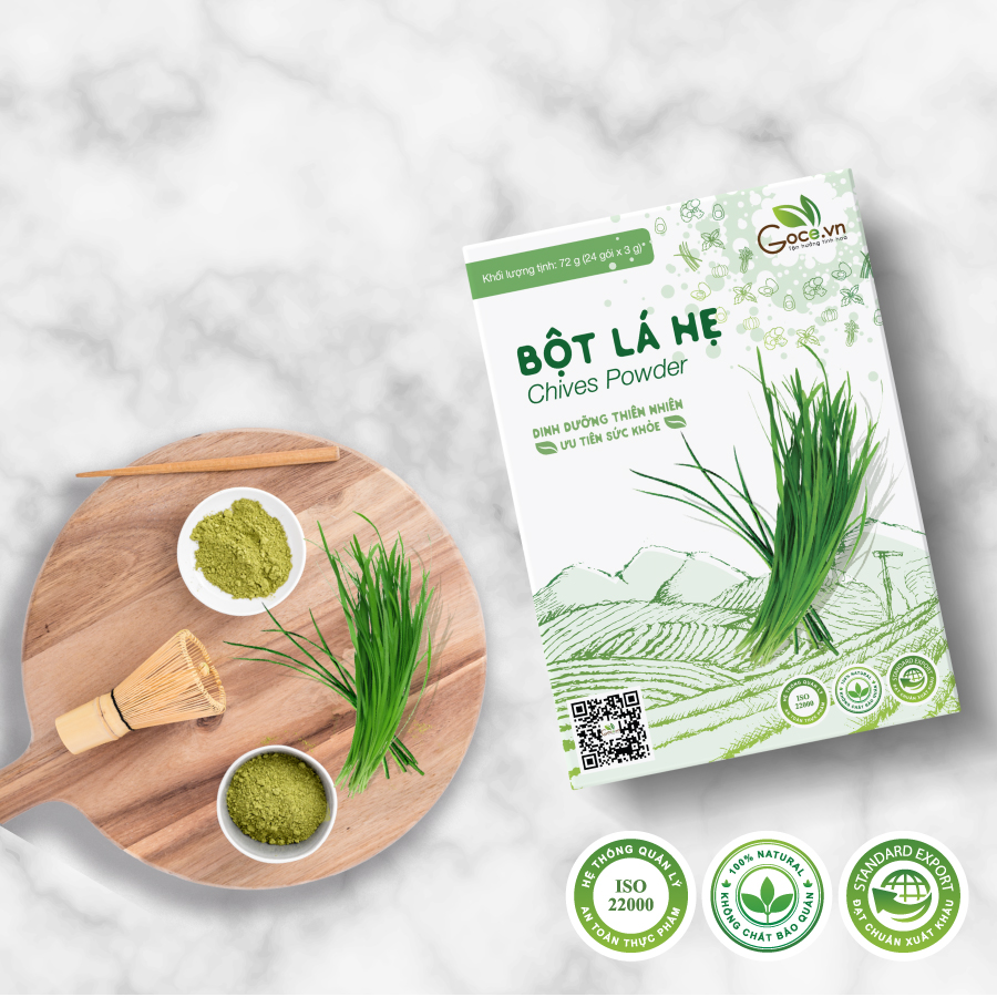 Bột lá hẹ nguyên chất Goce - 72g